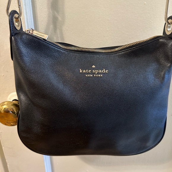 kate spade Handbags - Kate Spade Black Leather Bag
13”L/9”W Handle drop 23” Adjustable